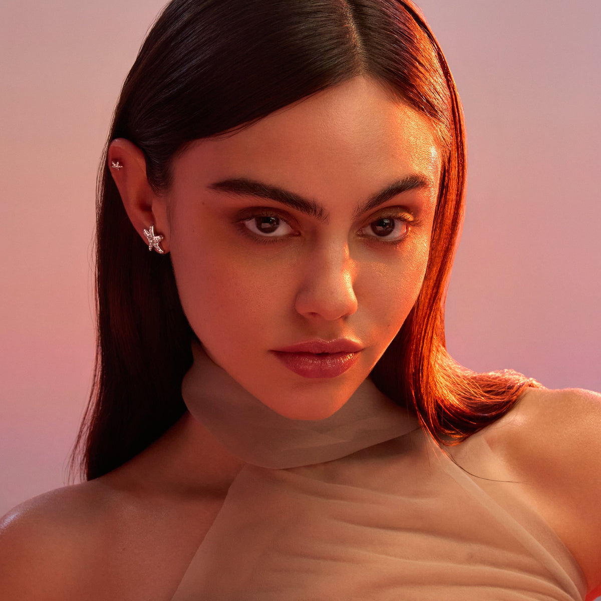 Grande Ariel Puce Nébuleuse Bijoux