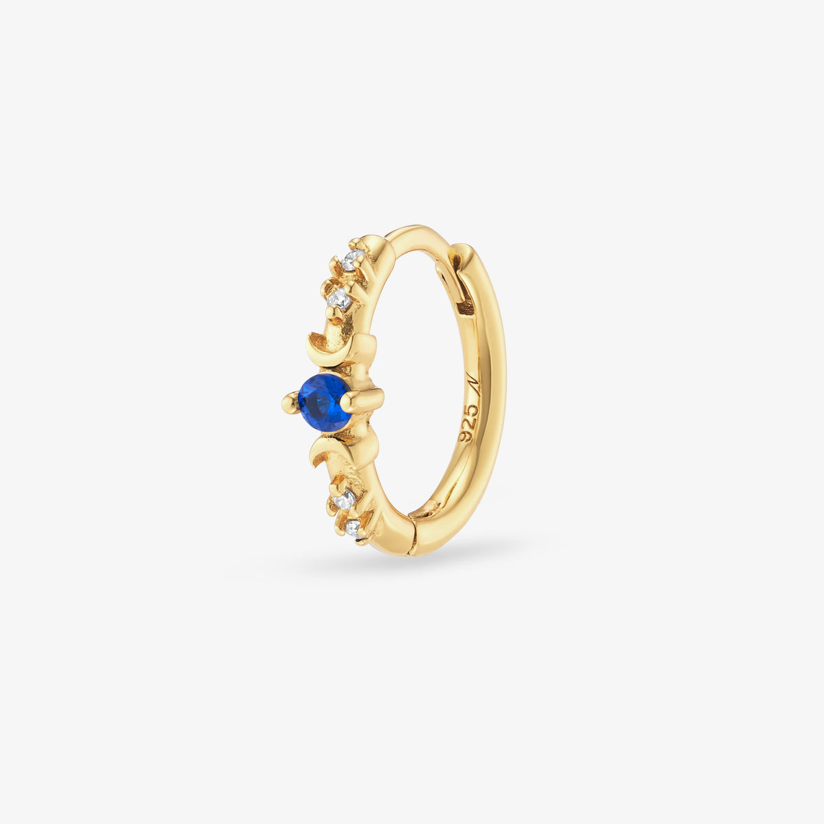 Elena Bleu Nuit Créole Nébuleuse Bijoux Or