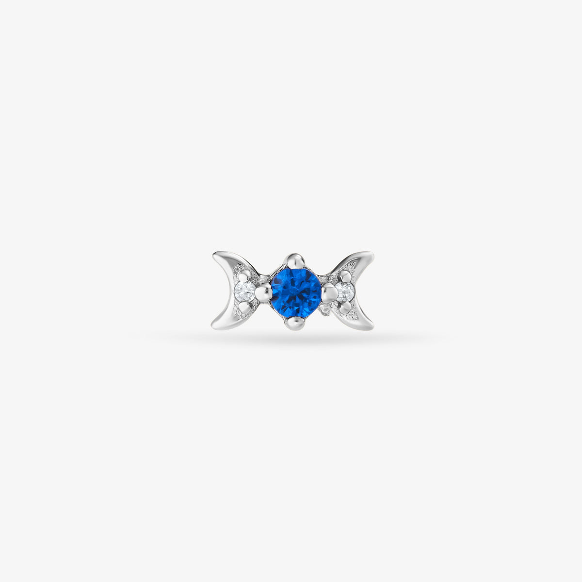 Luna Bleu Nuit Puce Nébuleuse Bijoux Argent