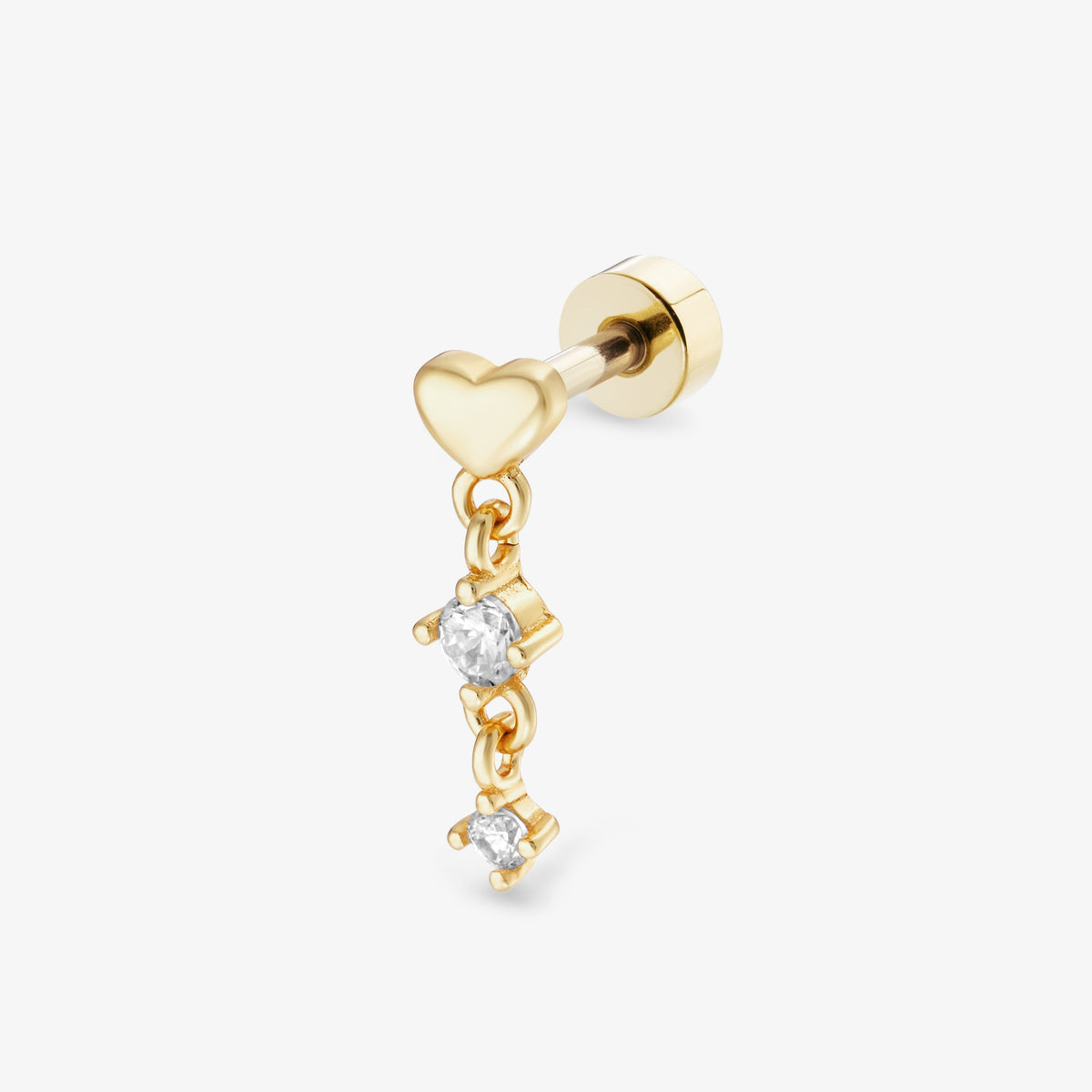 Piercing Éternité Barre Nébuleuse Or
