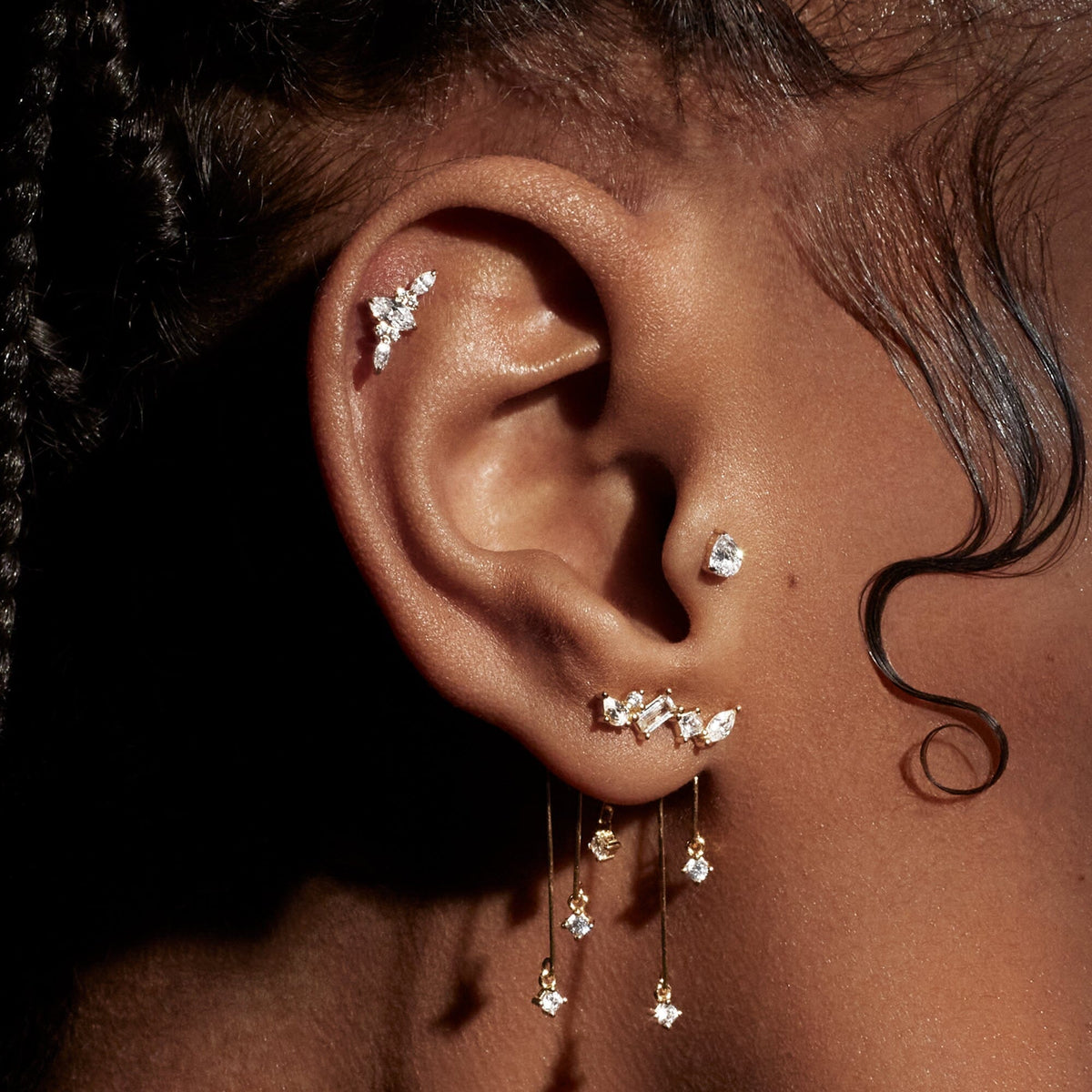 Cléo Titane Barre Nébuleuse Bijoux
