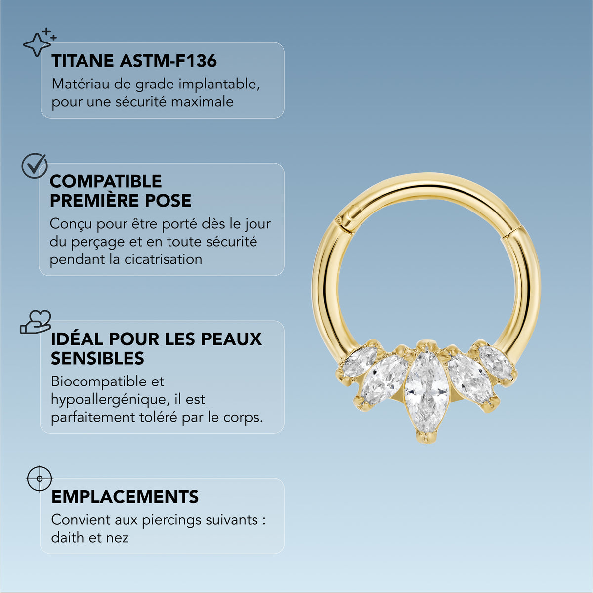 Daith Panthère Blanche