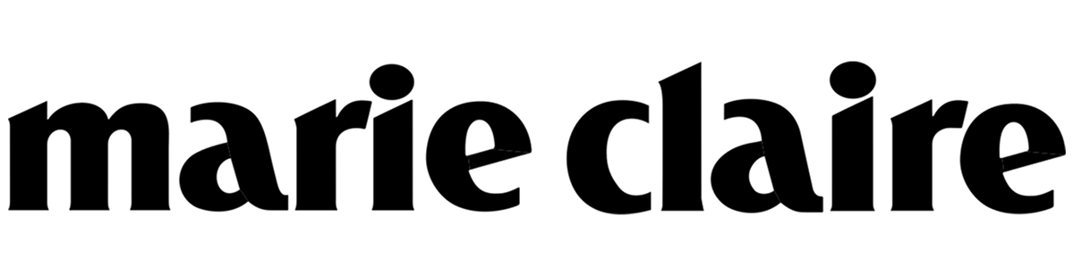 Logo du magazine Marie Claire en noir sur fond blanc