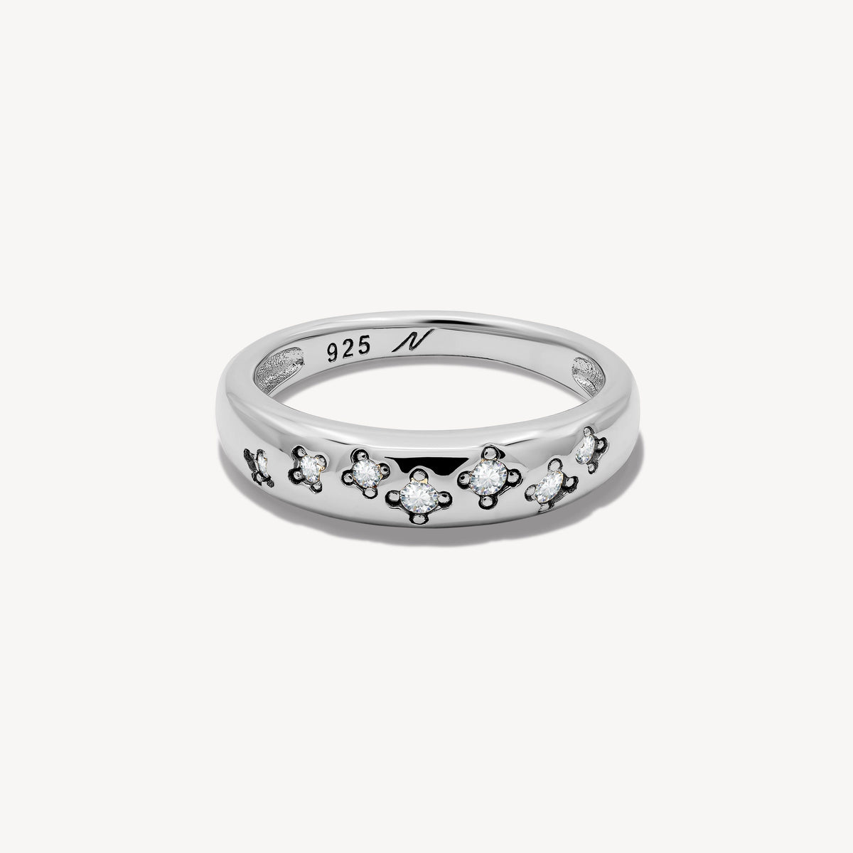 Bague Cassiopée blanche Nébuleuse