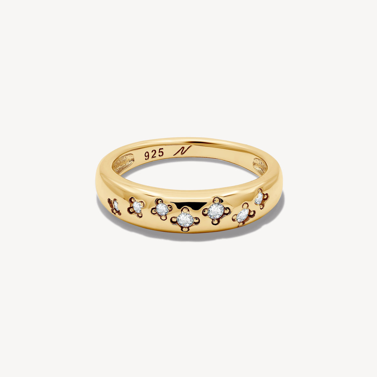 Bague Cassiopée blanche Nébuleuse