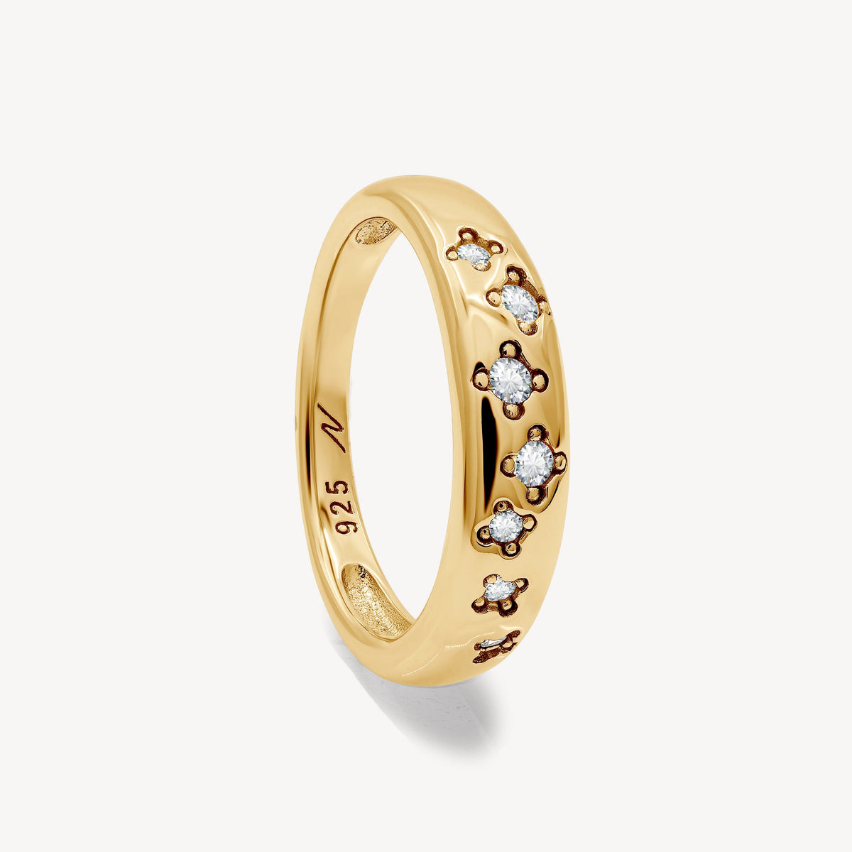 Bague Cassiopée blanche Nébuleuse