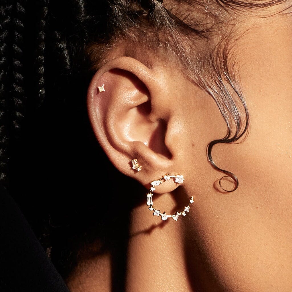 Lyra Titane Barre Nébuleuse Bijoux 