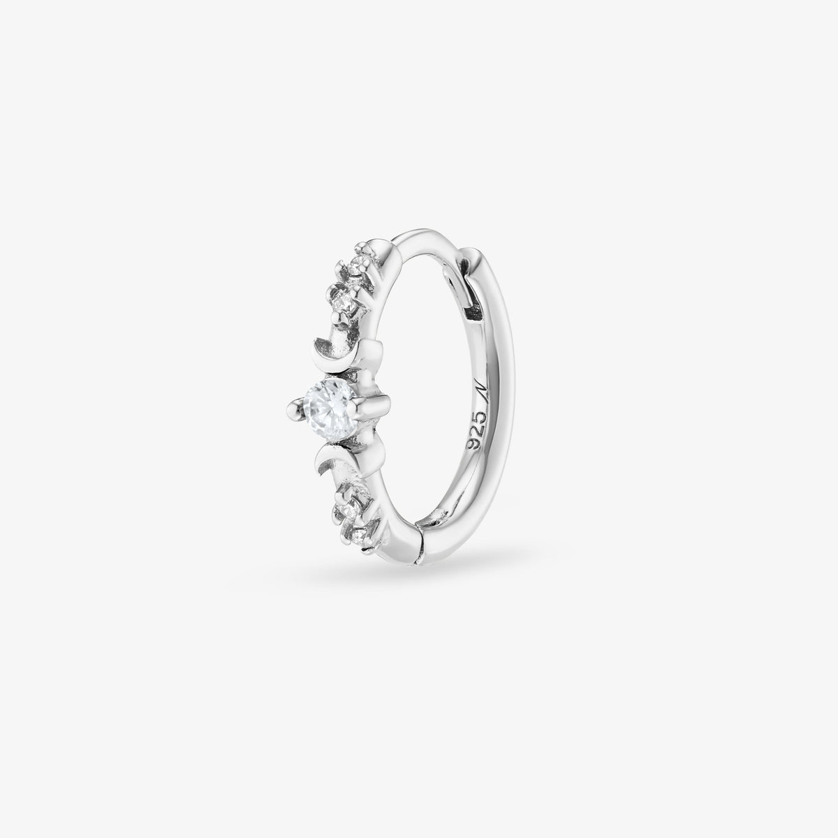 Elena Blanche Créole Nébuleuse Bijoux Argent 