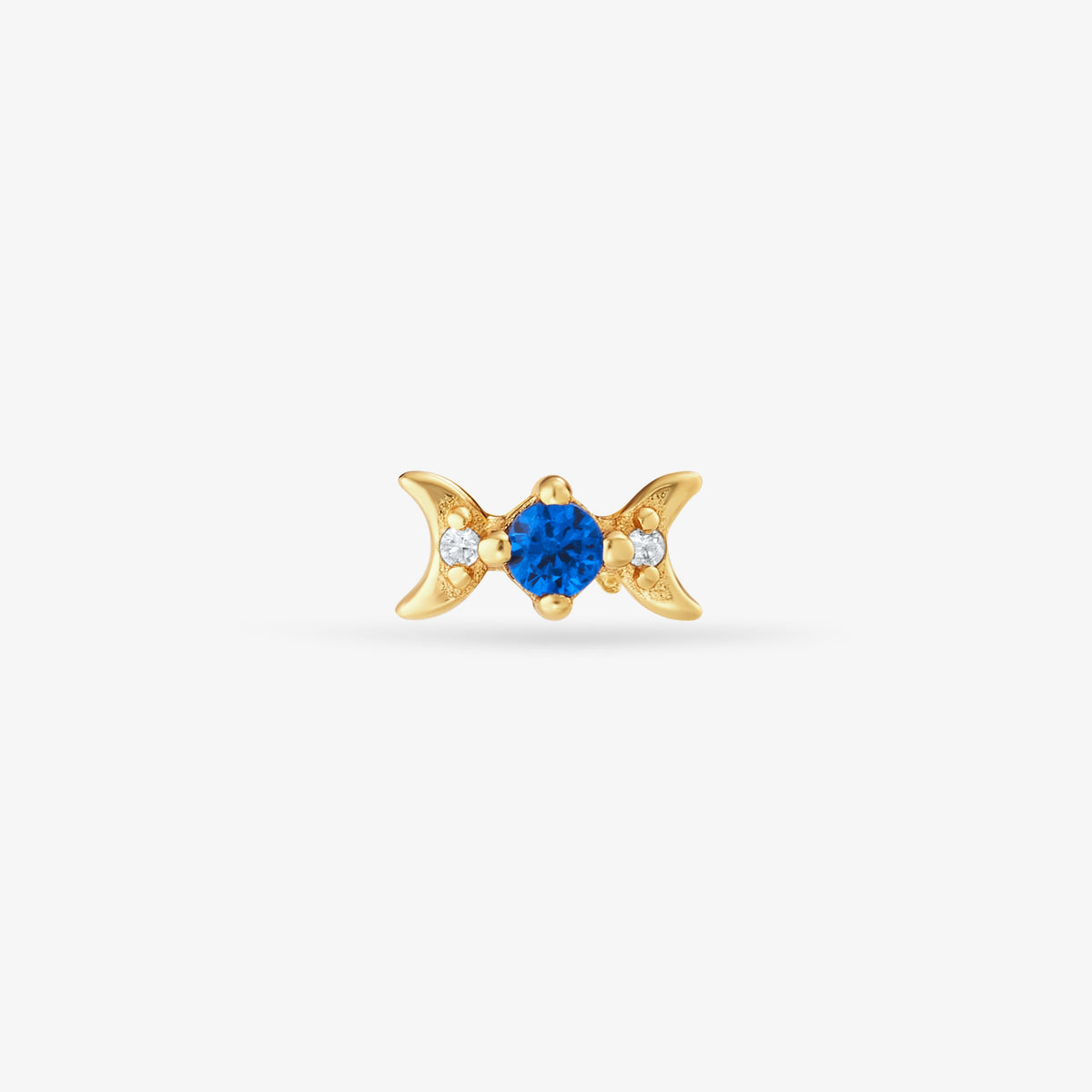 Luna Bleu Nuit Puce Nébuleuse Bijoux Or 