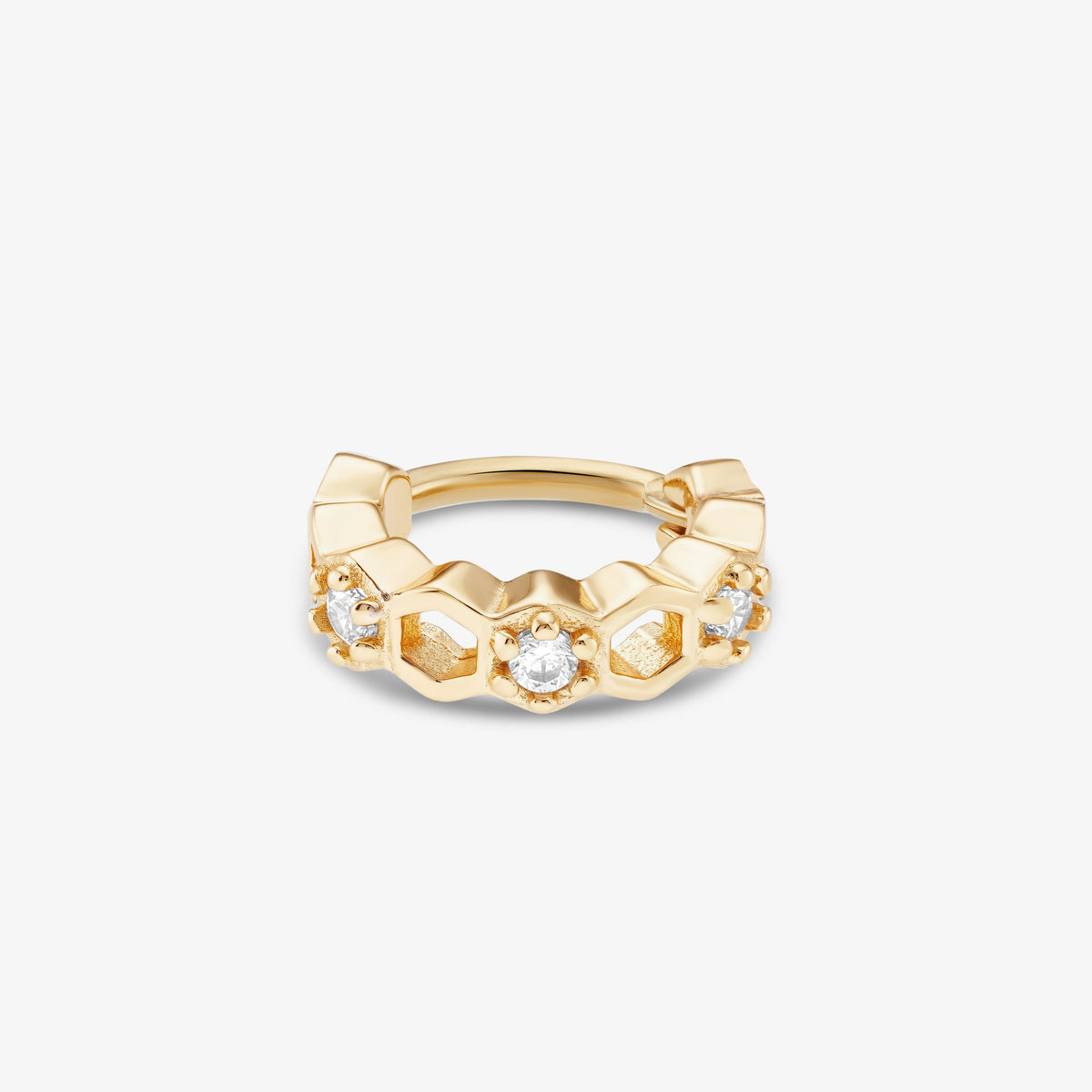 Royale Anneau Nébuleuse Or 6mm 
