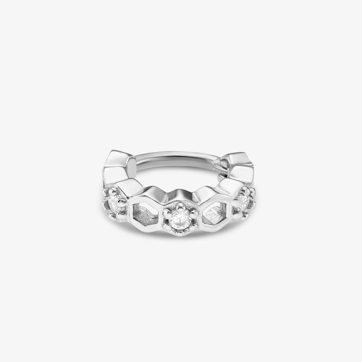 Royale Anneau Nébuleuse Argent 6mm 