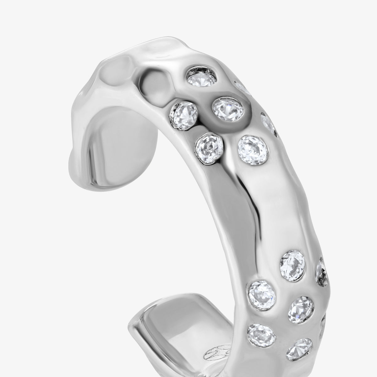 Earcuff Panthère Blanche