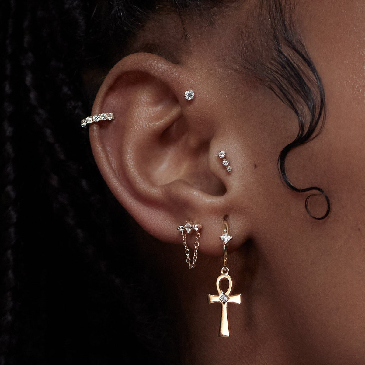 Céline Titane Barre Nébuleuse Bijoux 
