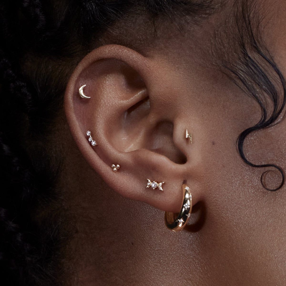 Emi x Lune Barre Nébuleuse Bijoux 