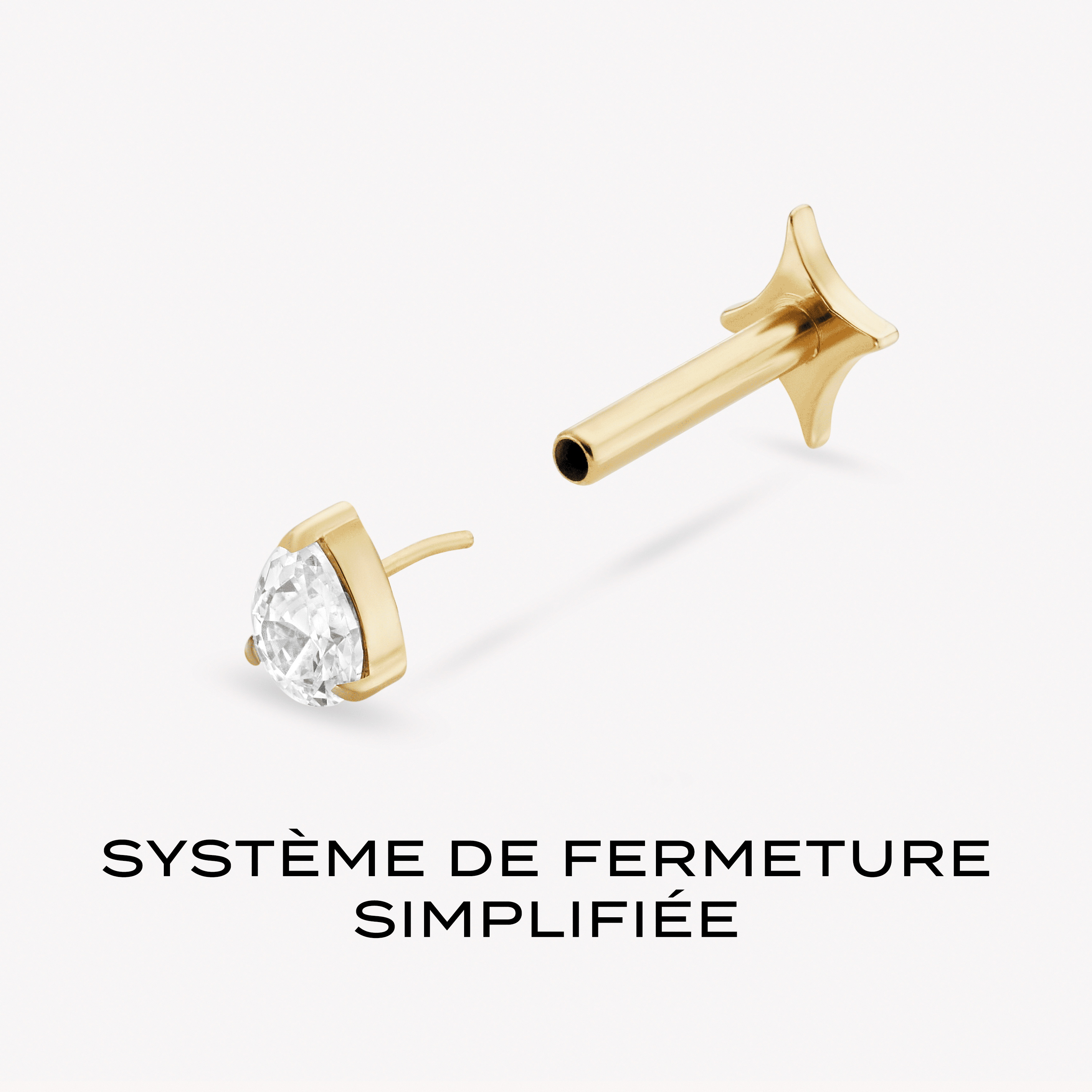 Cléo Titane Barre Nébuleuse Bijoux 