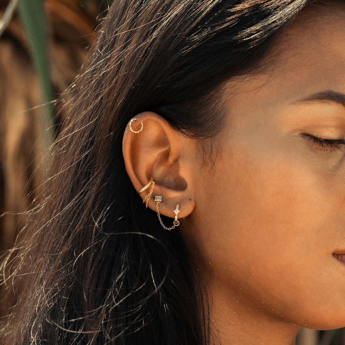Élise Faux piercing Nébuleuse 